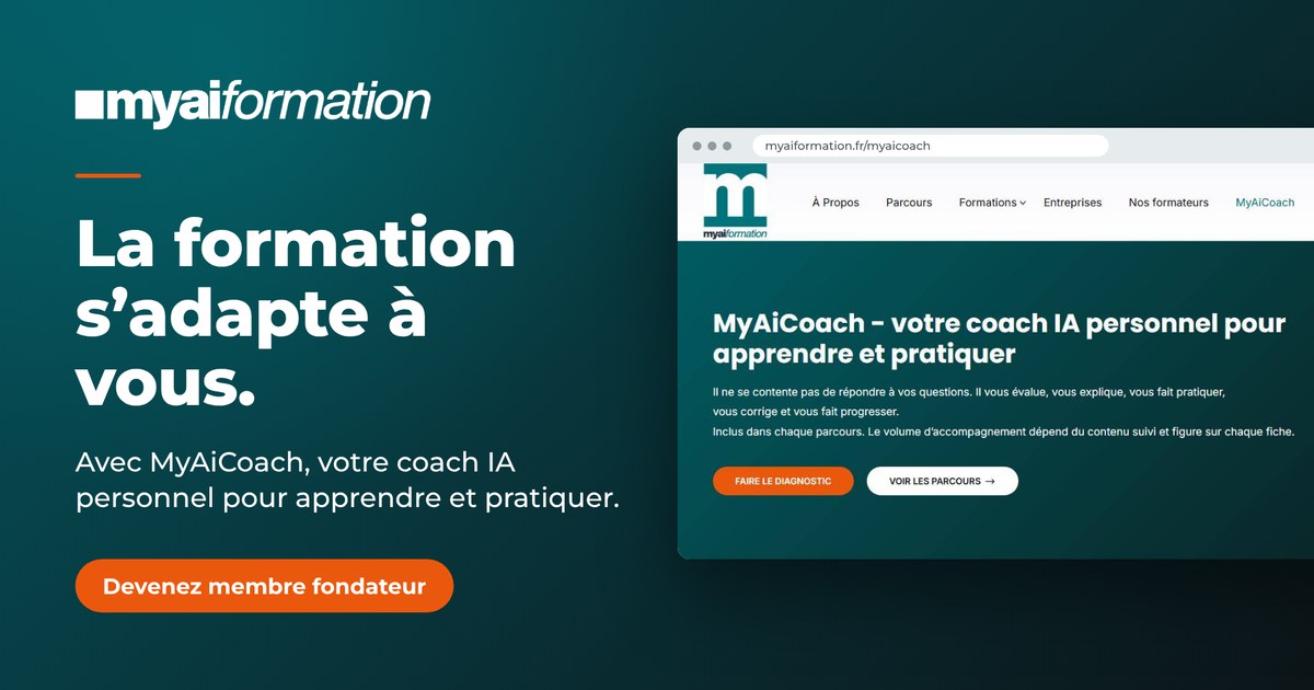 MyAiFormation et MyAiCoach : la formation s'adapte à vous