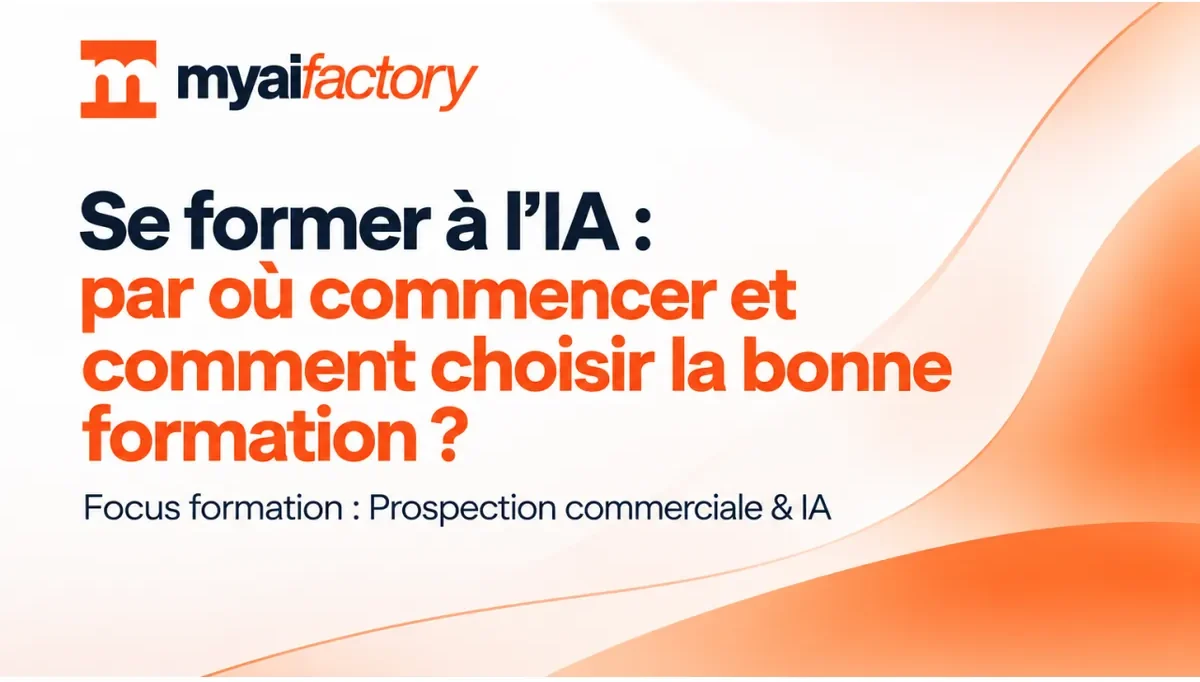Se former à l’intelligence artificielle avec la formation Prospection commerciale & IA
